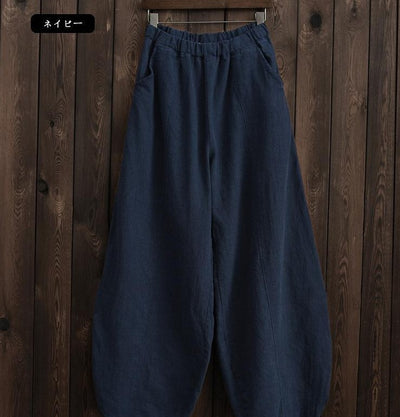 Pantalones Holgados Cintura Ajustada Talla Grande para Mujer - Image 14
