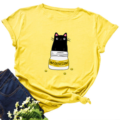 Camiseta Básica Mujer Cuello Redondo Manga Corta 100% Algodón - Image 2