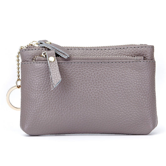 Cartera Compacta de Cuero Genuino con Cierre de Dama - Image 17