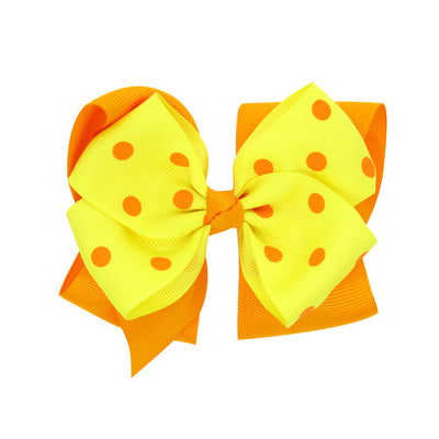 Clip Decorativo Infantil de Dos Capas con Lunares y Moño - Image 17