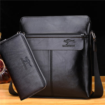 Bolsa de Cuero Vertical para Hombre - Mochila Ejecutiva Estilo Casual - Image 6
