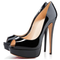 Sandalias de Tacón Alto Plataforma Charol Boca de Pez - Zapatos Sexy para Mujer