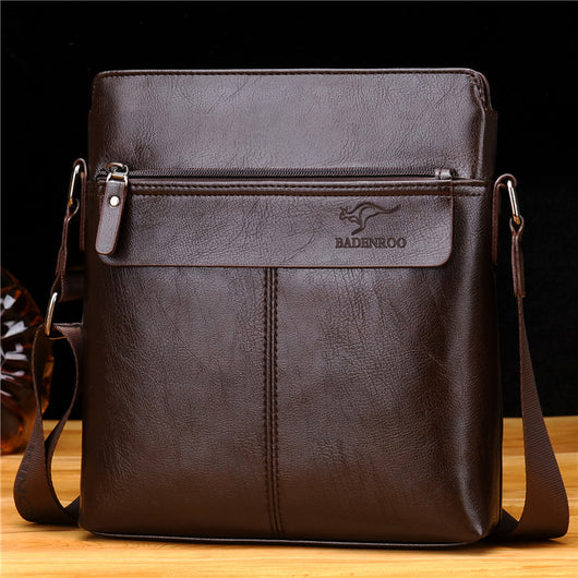 Bolsa de Cuero Vertical para Hombre - Mochila Ejecutiva Estilo Casual - Image 4