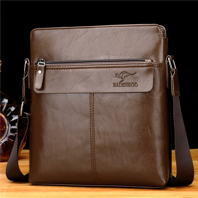 Bolsa de Cuero Vertical para Hombre - Mochila Ejecutiva Estilo Casual - Image 5