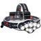 Linterna Frontal LED T6 Recargable USB - Impermeable para Camping y Pesca