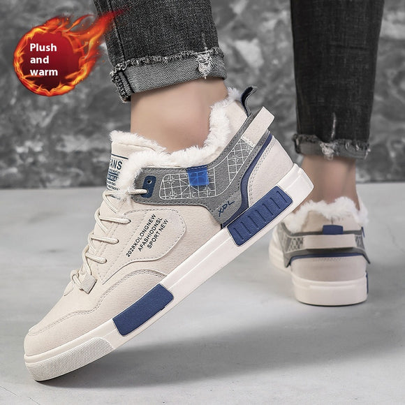 Zapatos Casuales Plus Velvet para Hombre Talla Grande