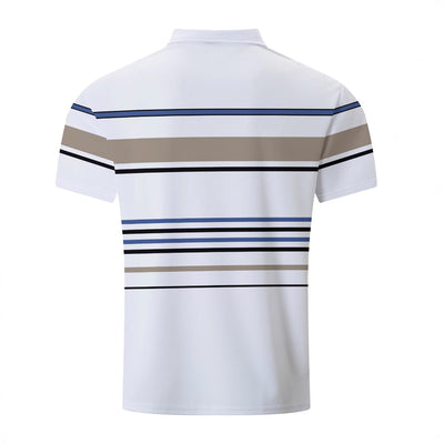 Camiseta Manga Corta a Rayas para Hombre - Estilo Business Casual - Image 4
