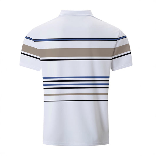 Camiseta Manga Corta a Rayas para Hombre - Estilo Business Casual - Image 4