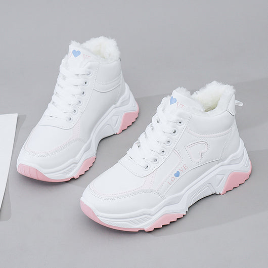 Zapatillas Deportivas Altas de Algodón y Cachemir para Mujer - Image 7