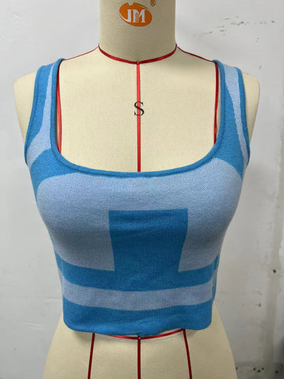 Blusa Escotada Contraste de Colores para Primavera y Verano - Image 30