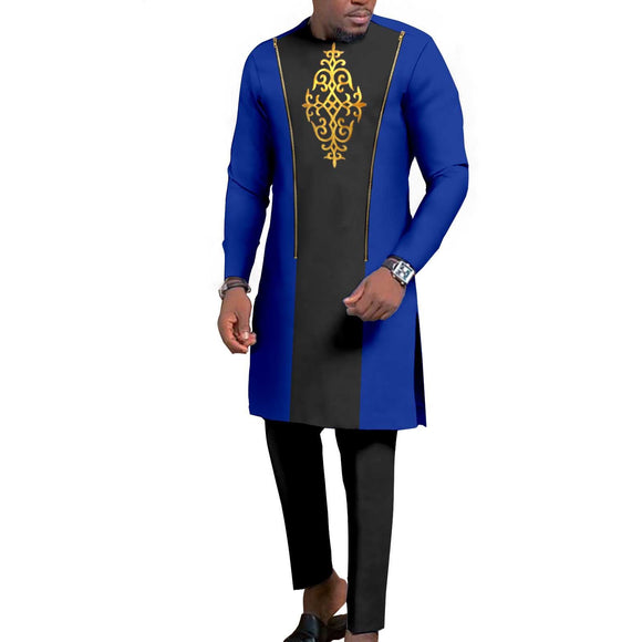 Conjunto de Dos Piezas de Algodón Bronceado para Hombre