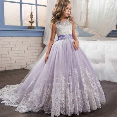 Vestido de Fiesta Infantil con Encaje - Diseño Europa y EE.UU. - Image 7