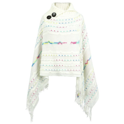 Capa Tejida con Cuello Solapa para Mujer - Image 6