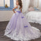Vestido de Fiesta Infantil con Encaje - Diseño Europa y EE.UU.