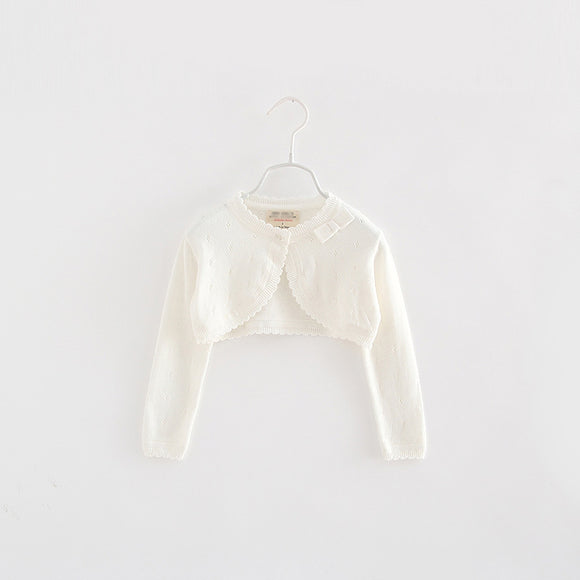 Cardigan Tejido con Moño - Suéter Ligero Perfecto para Aire Acondicionado
