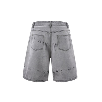 Conjunto de Camisa y Shorts Denim Retro Desgastado para Verano - Image 28