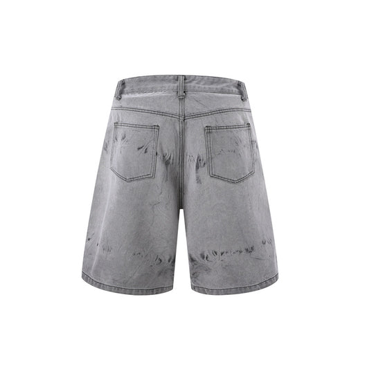 Conjunto de Camisa y Shorts Denim Retro Desgastado para Verano - Image 28