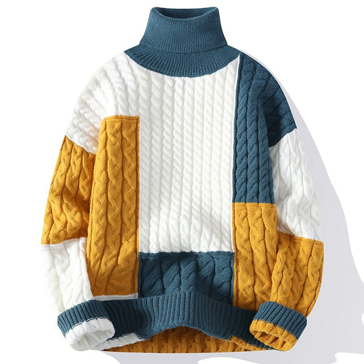 Suéter de Cuello Alto en Cashmere Puro para Parejas - Abrigo Grueso y Suave - Image 4