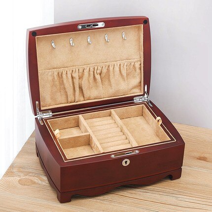 Joyero de Madera Retro Multicapa - Organizador de Joyas Elegante - Image 2