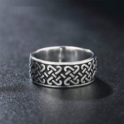 Anillo de Acero Titanio para Hombre con Diseño Retro Minimalista Personalizado - Image 3