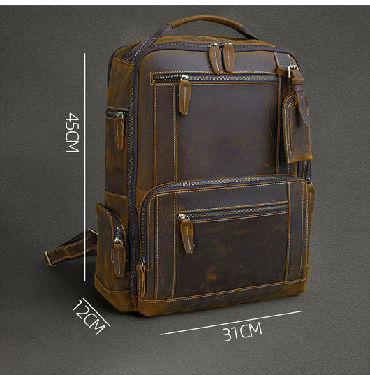 Mochila de Cuero Auténtico para Hombre - Diseño Moderno y Versátil - Image 18