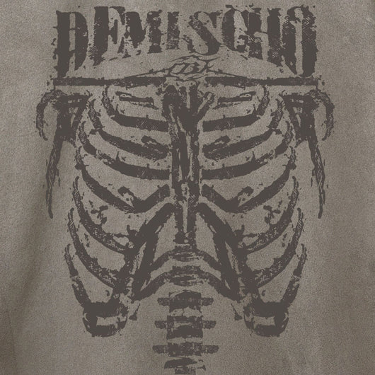 Playera de Ante con Estampado Calavera Oscura para Hombre - Image 36