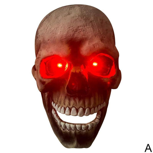 Máscara de Látex Calavera con Boca Móvil para Halloween - Disfraz de Asesino Aterrador - Image 9