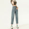 Jeans Talle Alto Rectos Harem para Mujer