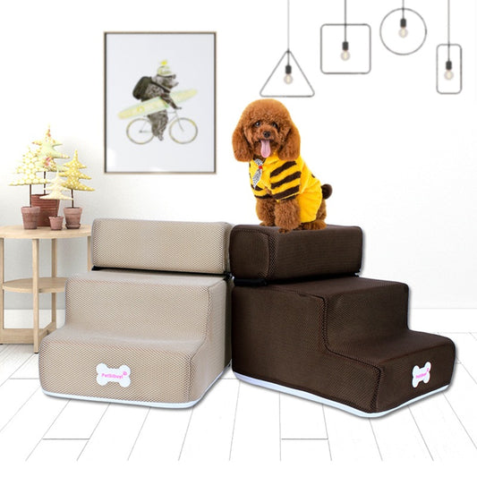 Escaleras para Mascotas - Rampa de Espuma Suave para Cama