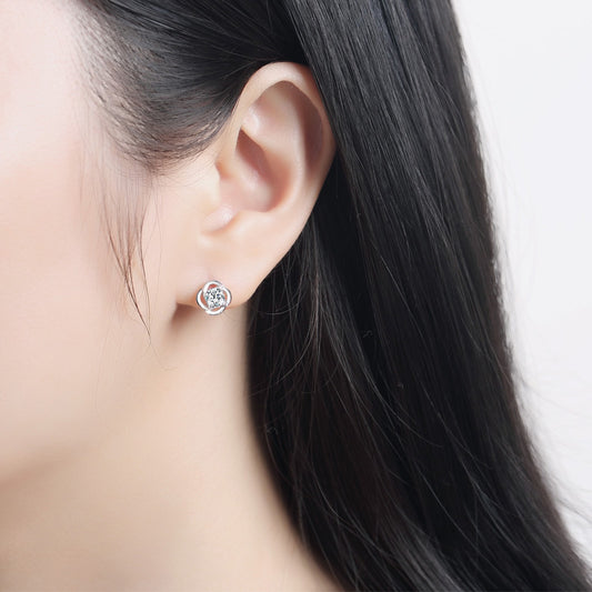 Aretes de Trébol en Plata Esterlina - Image 2