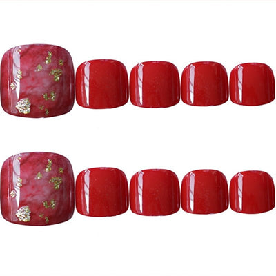 Caja de 24 Uñas Postizas Diseñadas Premium