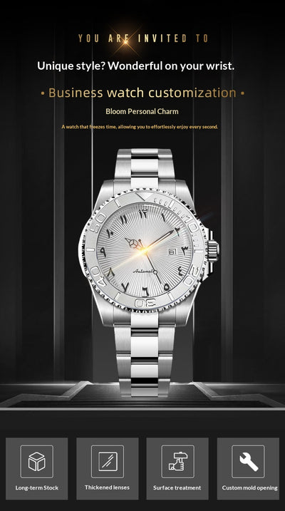 Reloj Mecánico Deportivo para Hombre con Esfera Luminosa, Calendario y Resistencia al Agua - Image 9