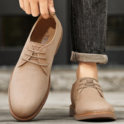 Botas Martin de Cuero Ante Retro Británico para Hombre - Zapatos de Trabajo Exterior - Image 11