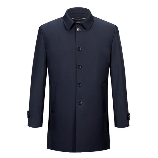 Abrigo Trench Coat Ejecutivo Largo para Hombre - Image 6