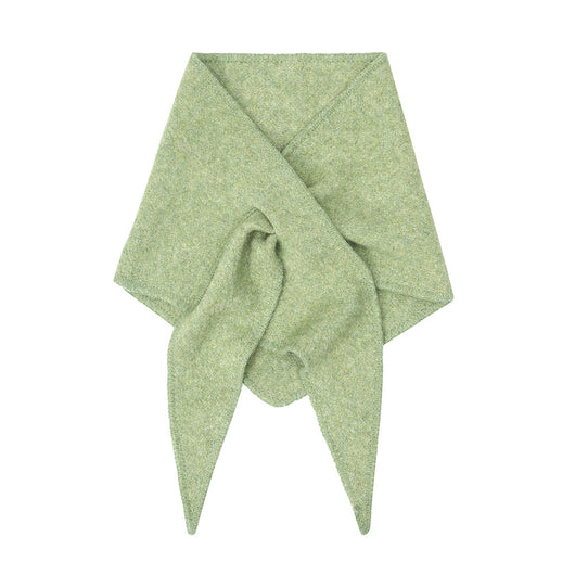 Chal Triangular de Lana Tejida con Broche Floral para Otoño e Invierno - Image 11
