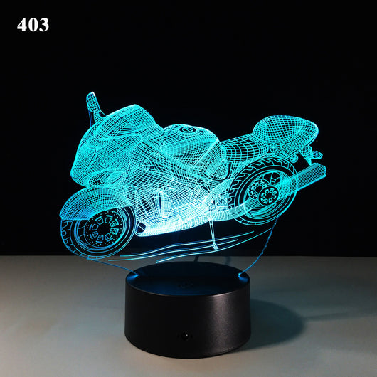 Lámpara de Escritorio LED Diseño Motociclista - Image 5