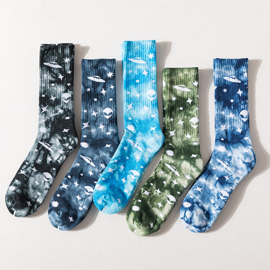 Calcetines Tie Dye Calavera Estrellada - Image 2