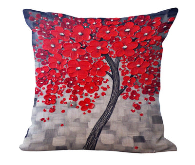 Funda de Almohada con Óleo Artístico en Algodón y Lino - Image 21