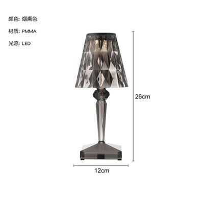 Lámpara de Mesa Recargable con Cristal Diamantado - Image 11
