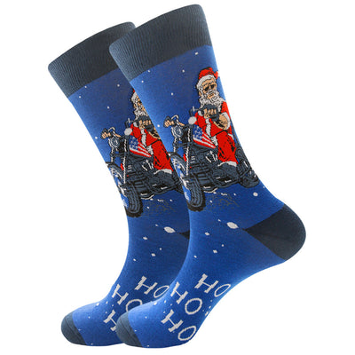 Calcetines Navideños con Renos y Santa - 12 Colores Festivos - Image 20
