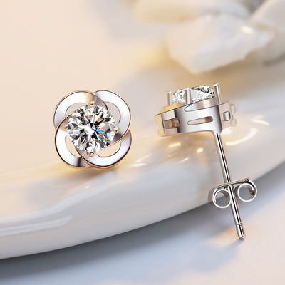 Aretes de Trébol en Plata Esterlina - Image 3