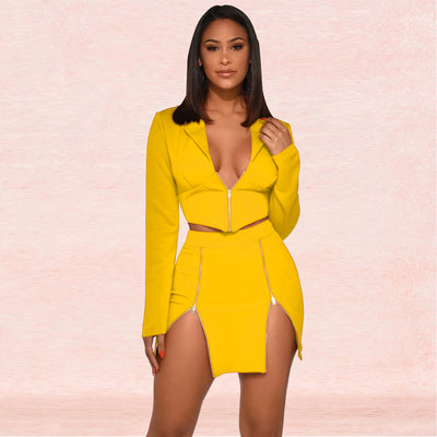 Traje Ejecutivo Escotado para Mujer - Diseño Europeo - Image 17