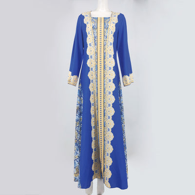 Vestido Estampado Oriente Medio - Túnica Musulmana Elegante - Image 7