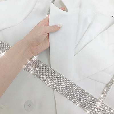 Blazer Doble Botonadura Blanco para Mujer - Traje Ejecutivo - Image 7