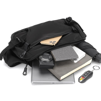 Mochila Bandolera Hombre Gran Capacidad - Bolsa Pecho Versátil para Estudiante y Commuter - Image 4