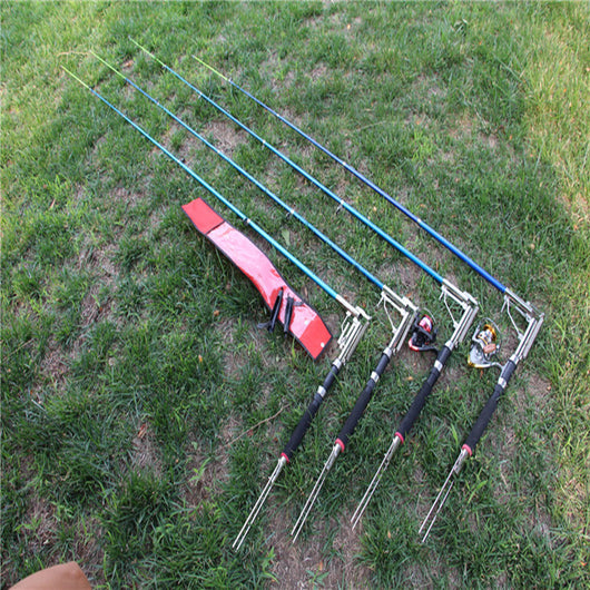 Caña de Pesca Automática con Soporte y Kit Completo