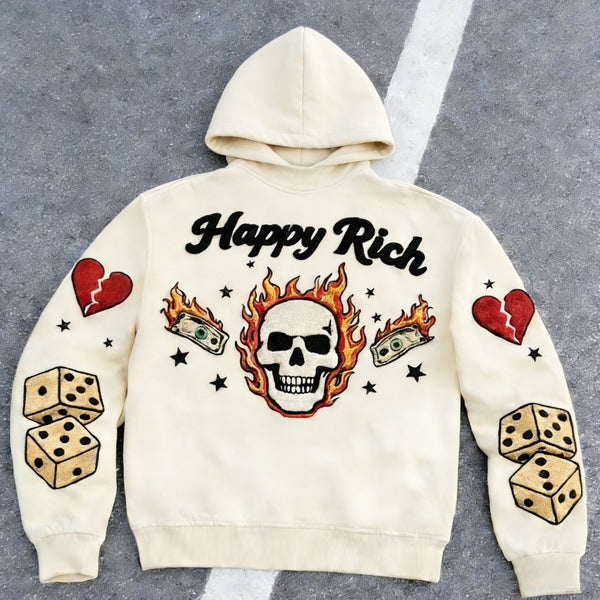Sudadera Holgada con Estampado para Hombre