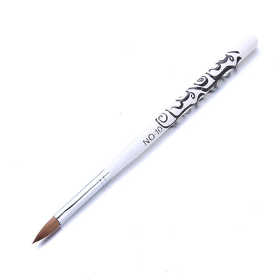 Bolígrafo de Cristal con Pelo de Visón para Manicura de Diseño Moderno - Image 8