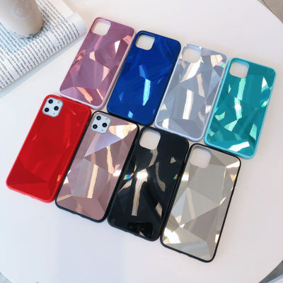 Funda Celular de Patrón Diamante Geométrico en Gel - Image 3