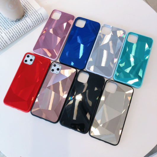 Funda Celular de Patrón Diamante Geométrico en Gel - Image 3